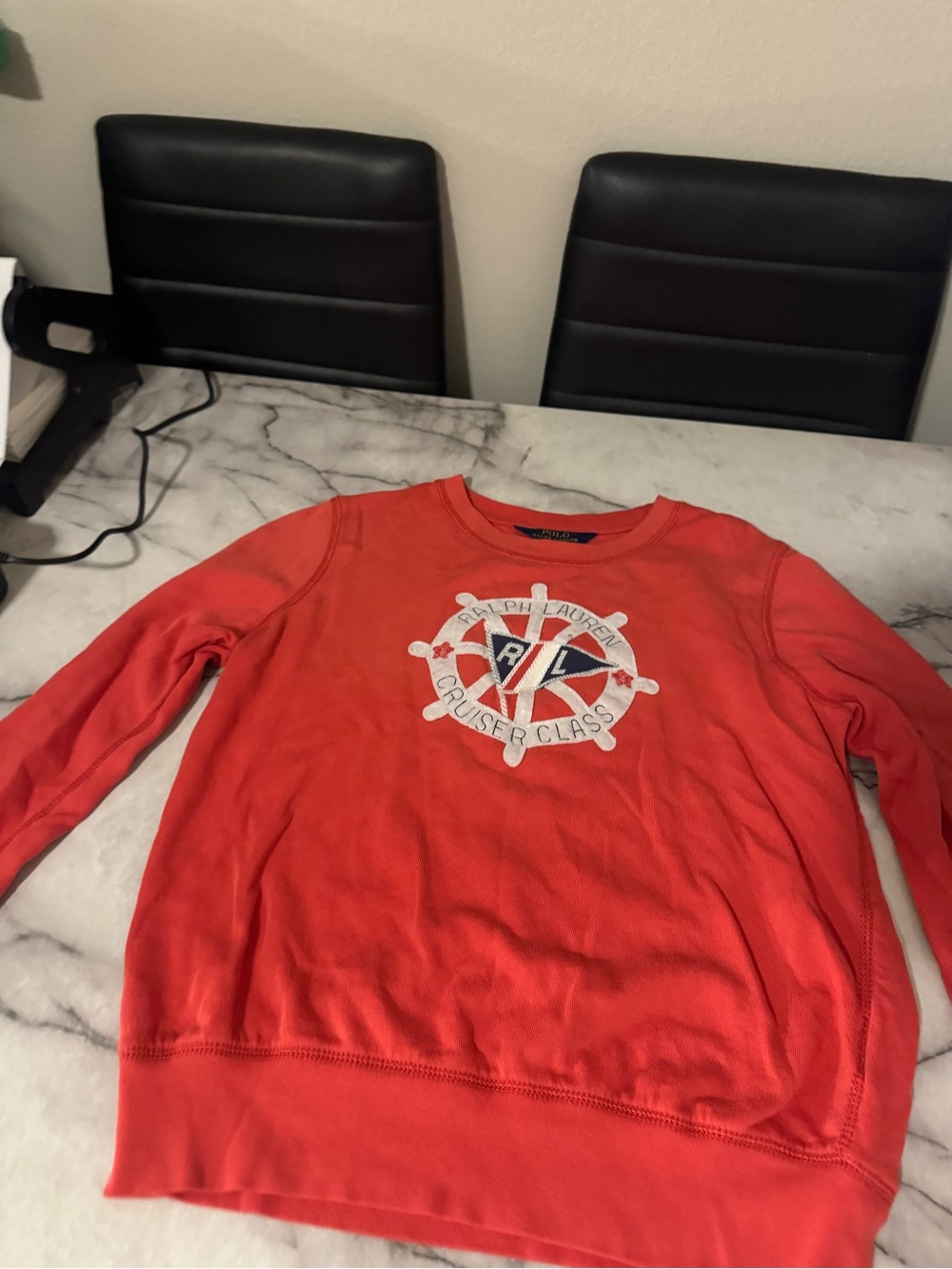 Polo Ralph Lauren Cruiser Class Sweatshirt Youth XL 16 Red